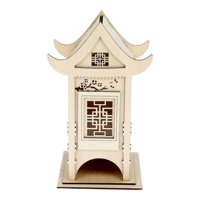 Основа для творчества чайный домик "Летний сад", 13 деталей, толщина 3 мм