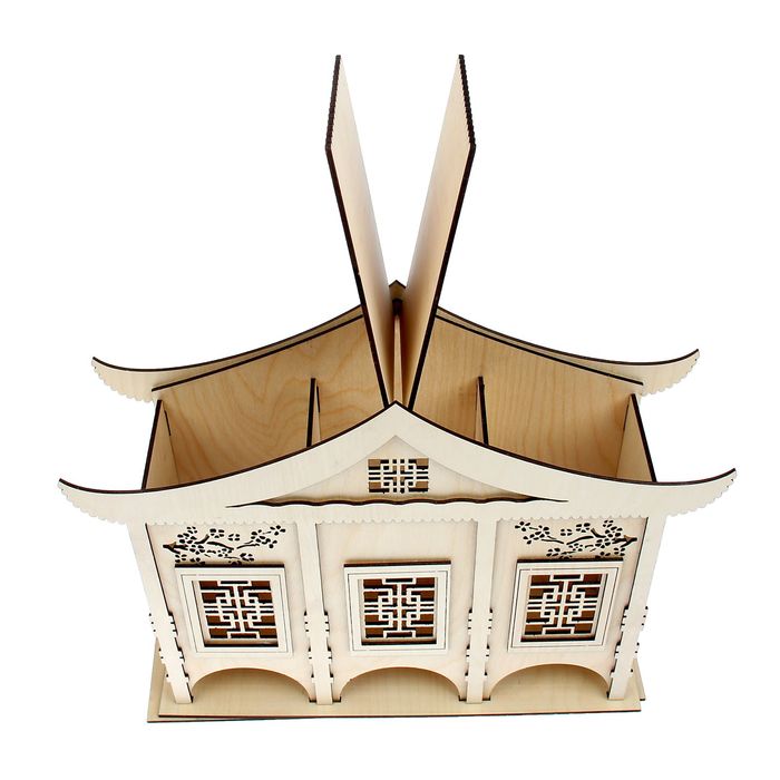 Основа для творчества чайный домик "Летний чудо", 15 деталей, толщина 3 мм