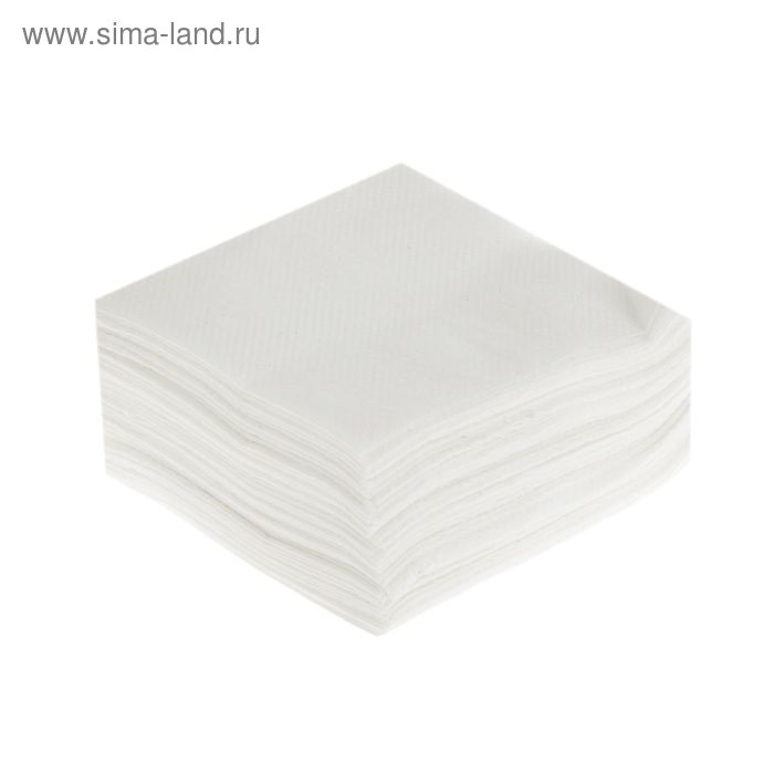 

Салфетки бумажные белые, 24*24 см, 50 шт.