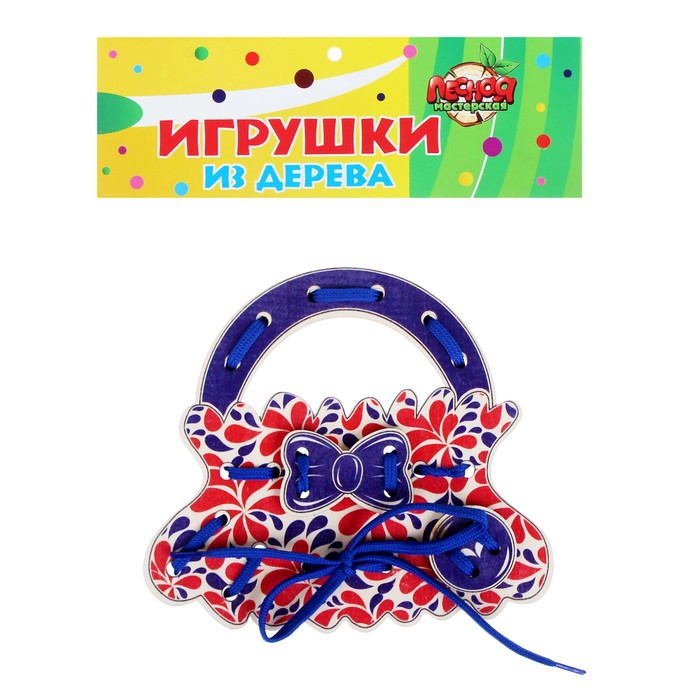 Шнуровка "Сумочка хохлома"