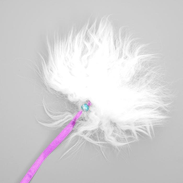 Дразнилка "Шарик", натуральный мех, микс цветов