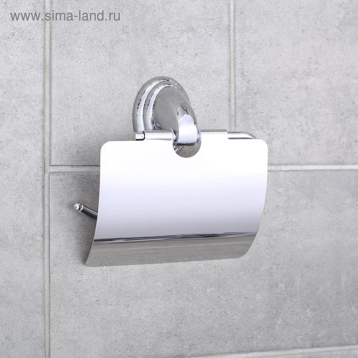 Держатель для туалетной бумаги с крышкой Accoona A11105, цвет хром держатель для туалетной бумаги с крышкой accoona a11205 цвет хром