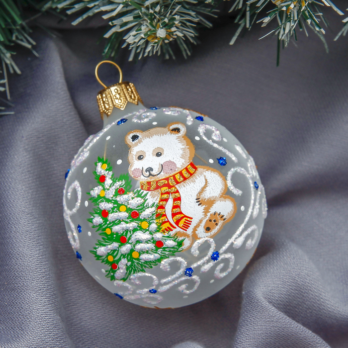 Новогодний шар ручной работы "Облачко"