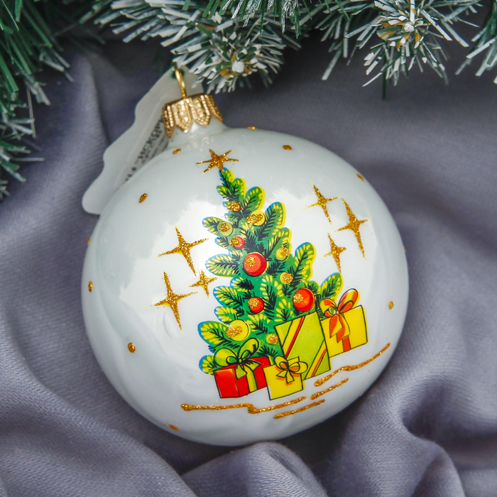 Новогодний шар ручной работы "Искорка"