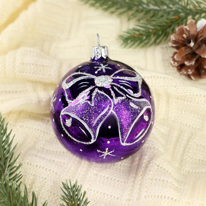 Новогодний шар ручной работы "Бубенцы" микс