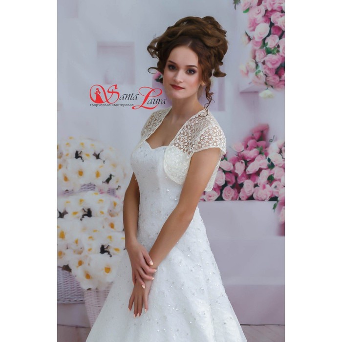 Болеро «Кружево», белое, размер 48 — 50