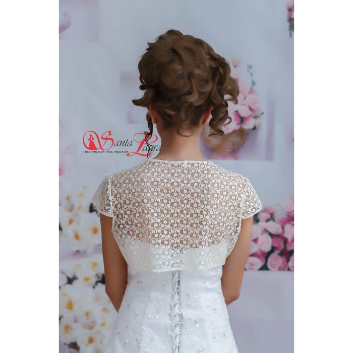 Болеро «Кружево», белое, размер 48 — 50