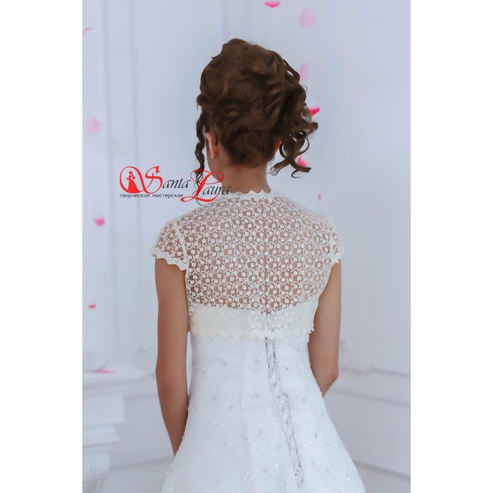 Болеро «Кружевное», белое, размер 48 —50