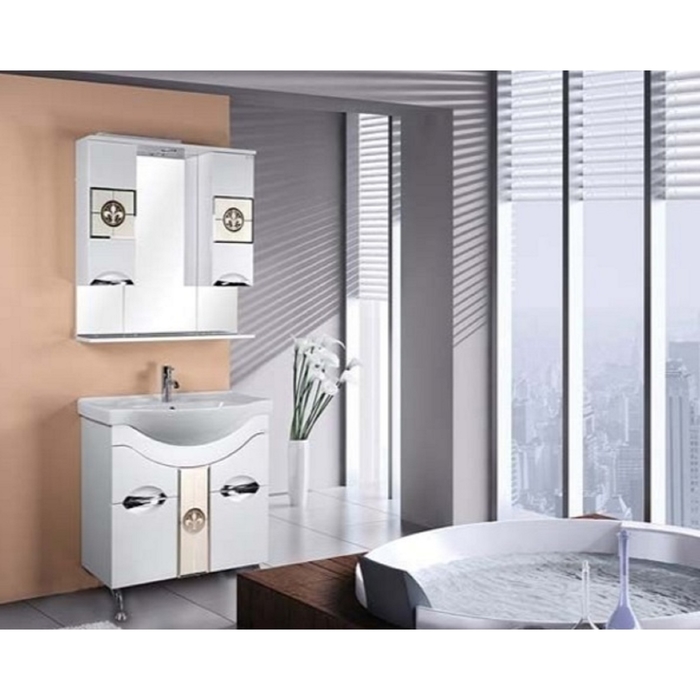 Флорена 78.01 зеркало-шкаф, белый 207802