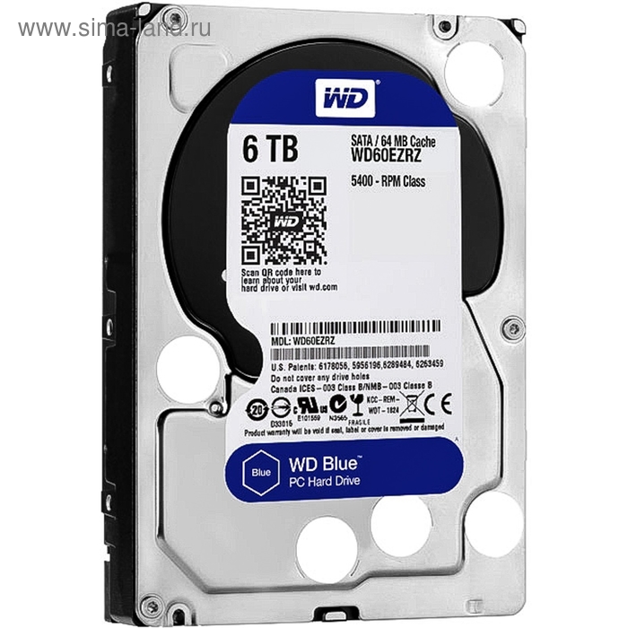 фото Жесткий диск wd original sata-iii 6tb wd60ezrz blue