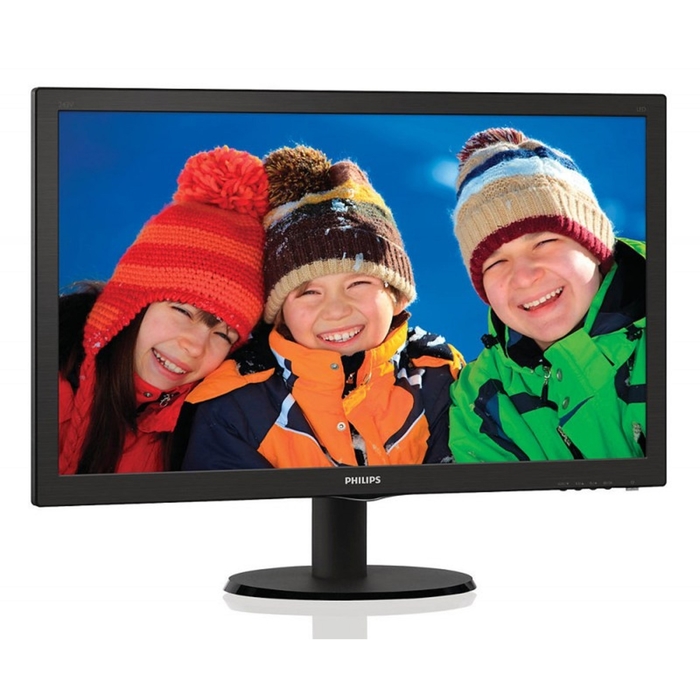 Монитор Philips 23.6" 243V5LHAB (00/01,) черный