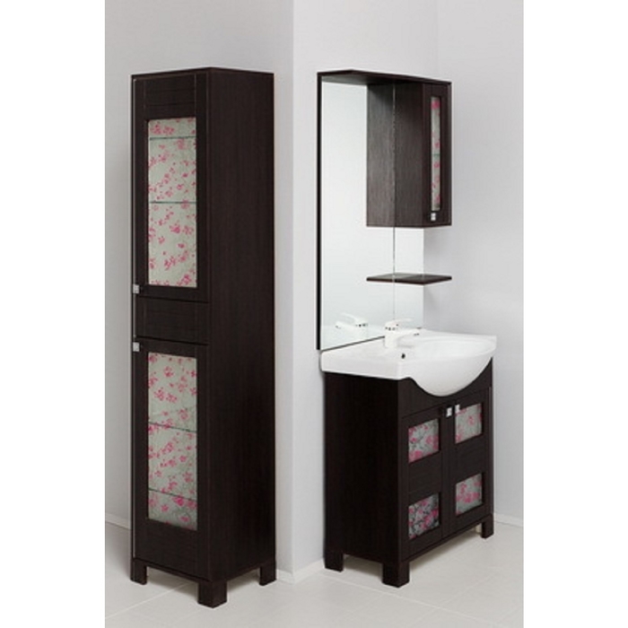 Пенал для ванной Onika Сакура 40.18, правый Венге шелк