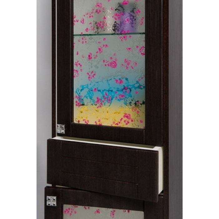 Пенал для ванной Onika Сакура 40.18, правый Венге шелк