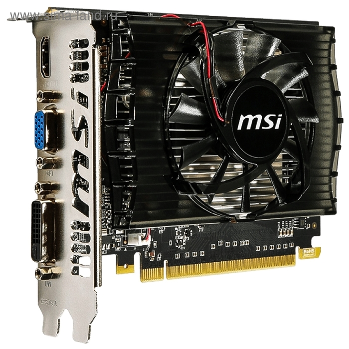 

Видеокарта MSI GeForce GT 730 (N730-2GD3V2) 2G,128bit,DDR3,700/1800,DVI,HDMI,CRT