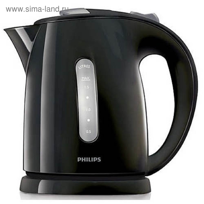 Чайник электрический Philips HD4646/20, пластик, 1.5 л, 2400 Вт, черный