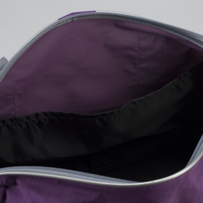 Сумка спортивная, 1 отдел, 1 наружный карман, цвет сиреневый