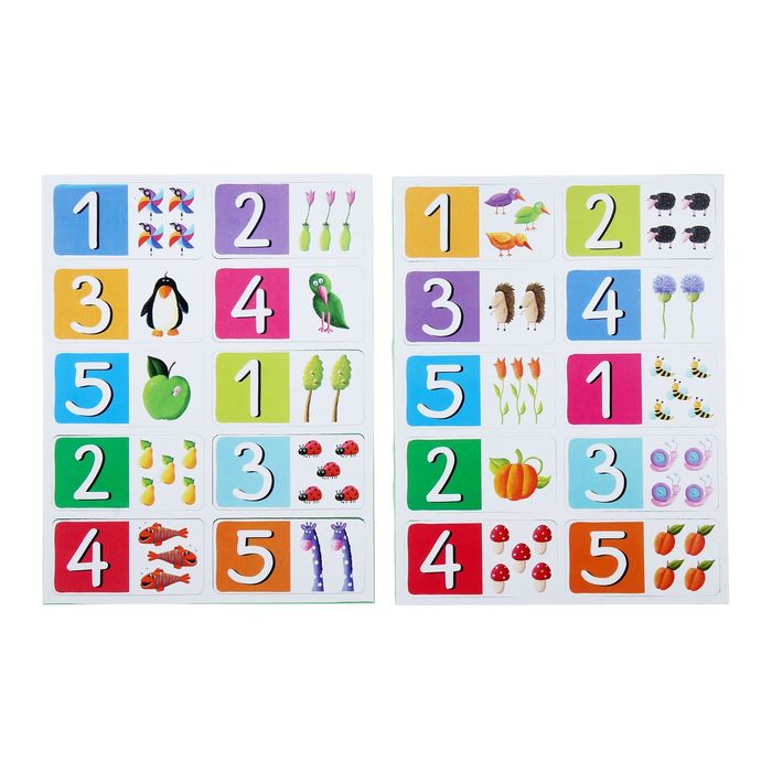 Развивающая игра "Домино. Счёт до 5"