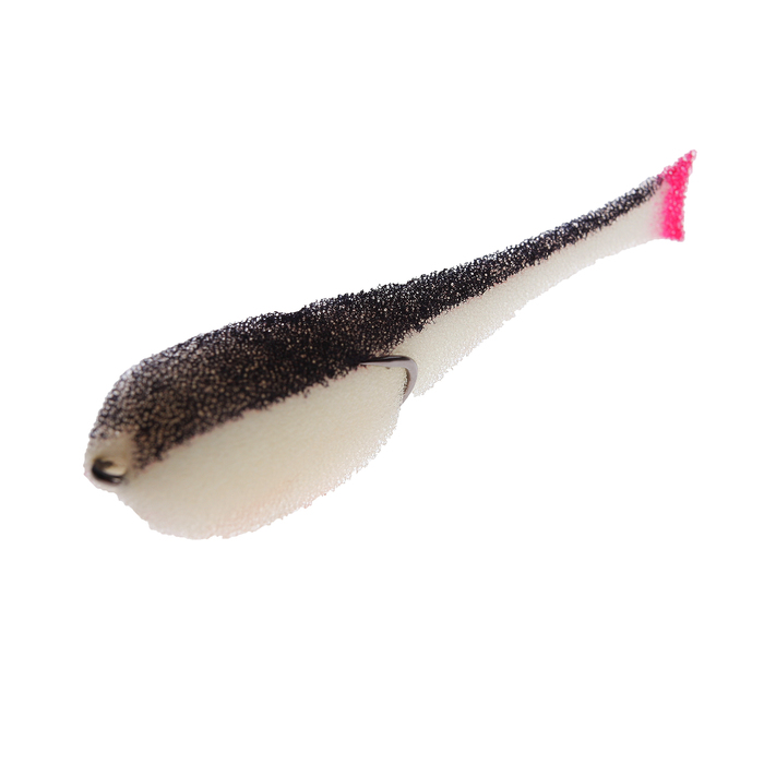 Рыбка поролоновая Helios 11 см, цвет бело-черный крючок № 3/0
