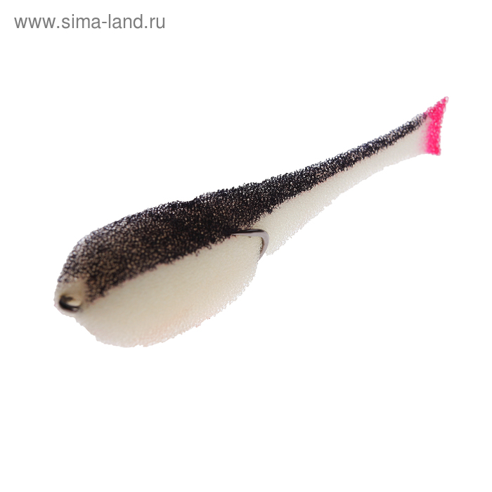 фото Рыбка поролоновая helios, 11 см, цвет белый/чёрный, крючок №2/0