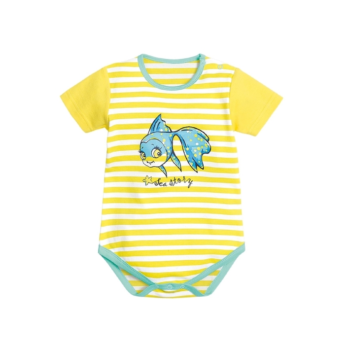 Комплект детский, возраст 6-9 месяцев, цвет жёлтый