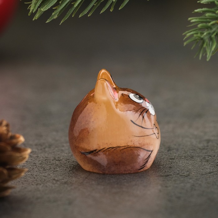

Сувенир «Котёнок Кеша», 3×3,5 см, селенит