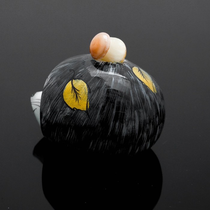 Сувенир «Ёжик с грибом», 6,5×5 см, селенит