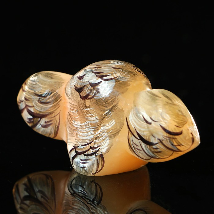 Сувенир «Совёнок с крыльями», 7,5×3×4,5 см, селенит