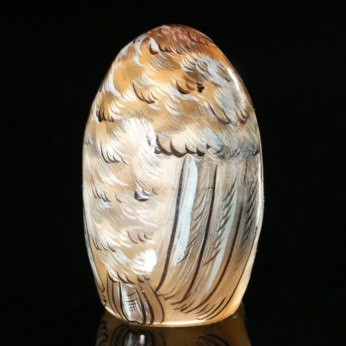 Сувенир «Сова», малая, 4×6 см, селенит