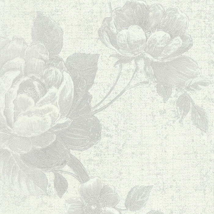 Обои виниловые ART 46-122-02 Ninfea, белые, 1,06х10 м