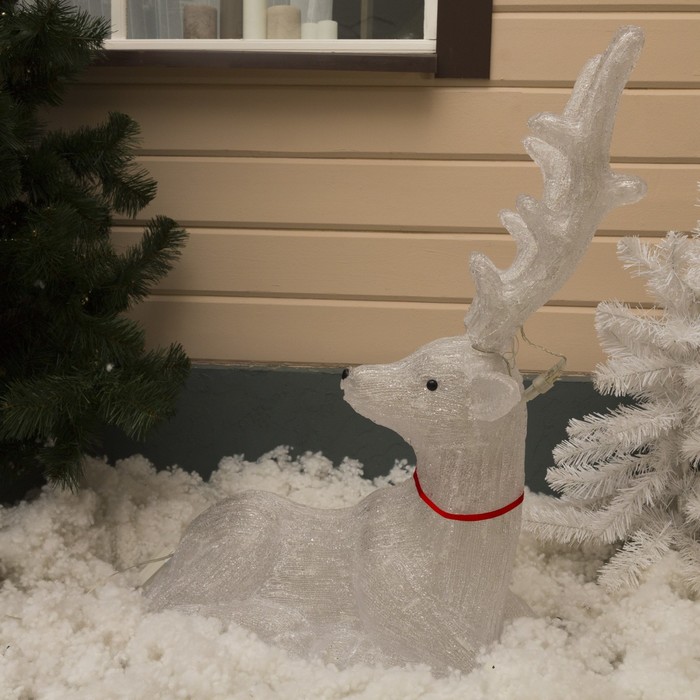 Фигура акрил. "Олень мудрый" 60х37х76 см, 220V, 120 LED, контроллер 8 режимов