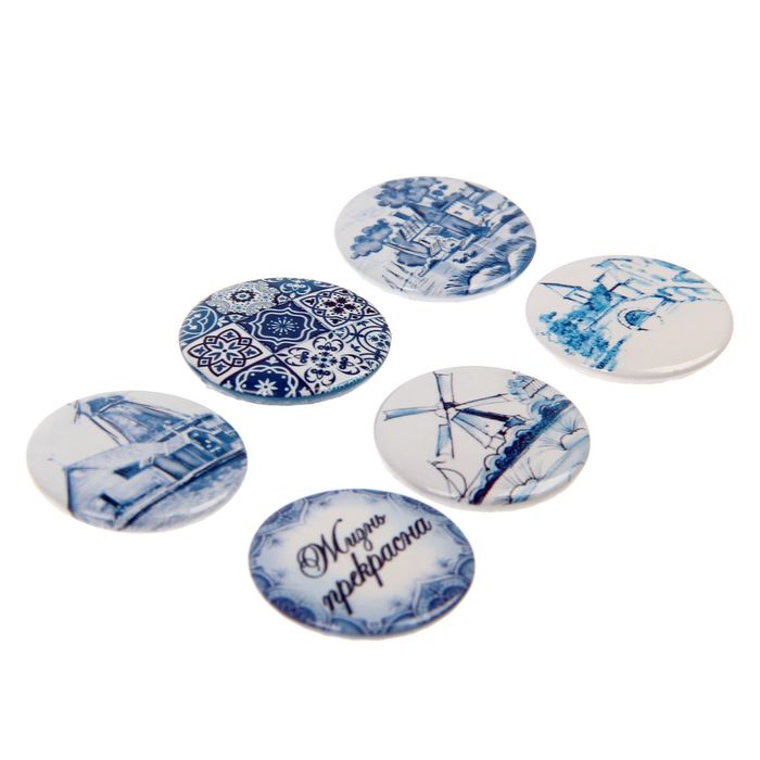 Набор топсов (фишек) для скрапбукинга "Голландские мотивы"