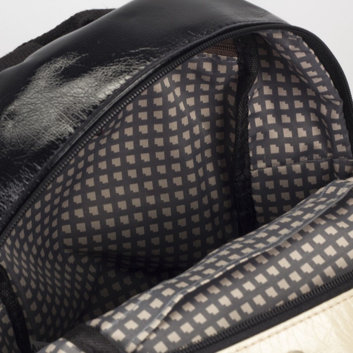 Рюкзак молодёжный на молнии, 1 отдел, 3 наружных кармана, бежевый