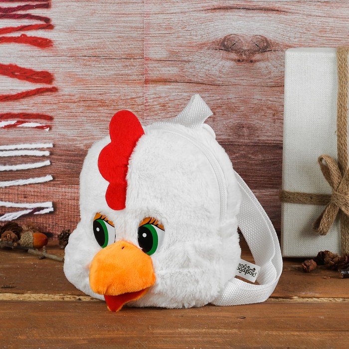 Мягкий рюкзак "Петушок", цвет белый