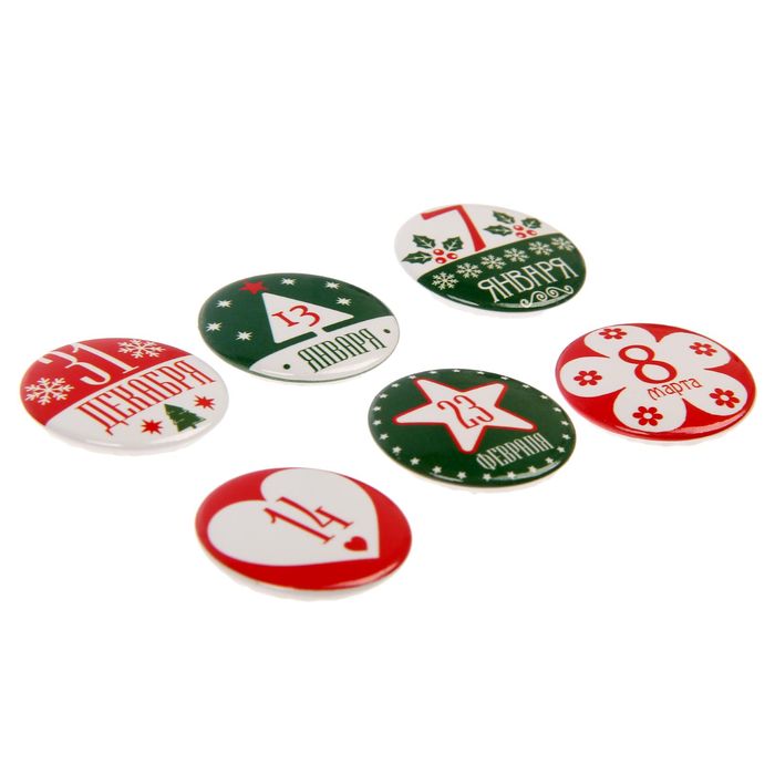 Топсы для скрапбукинга в наборе «Праздничный», 9 × 9,5 см