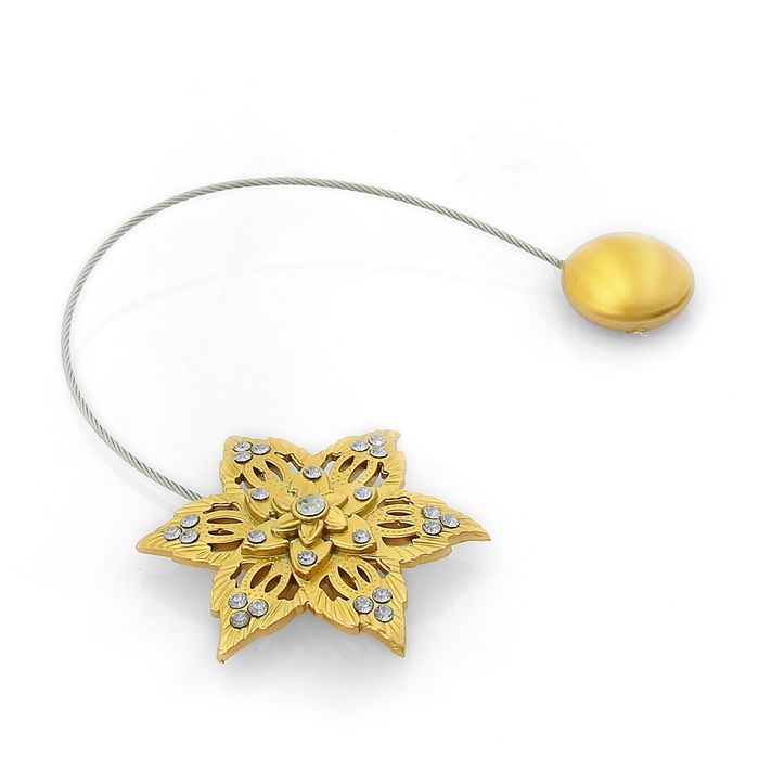 Подхват для штор тросик "Созвездие", цвет золотой