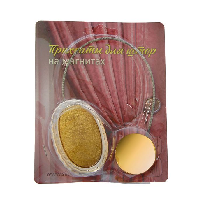 Подхват для штор тросик "Роскошь", цвет золотой