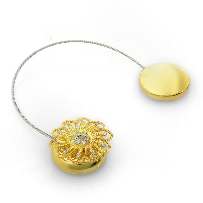 Подхват для штор тросик "Ветерок", цвет золотой