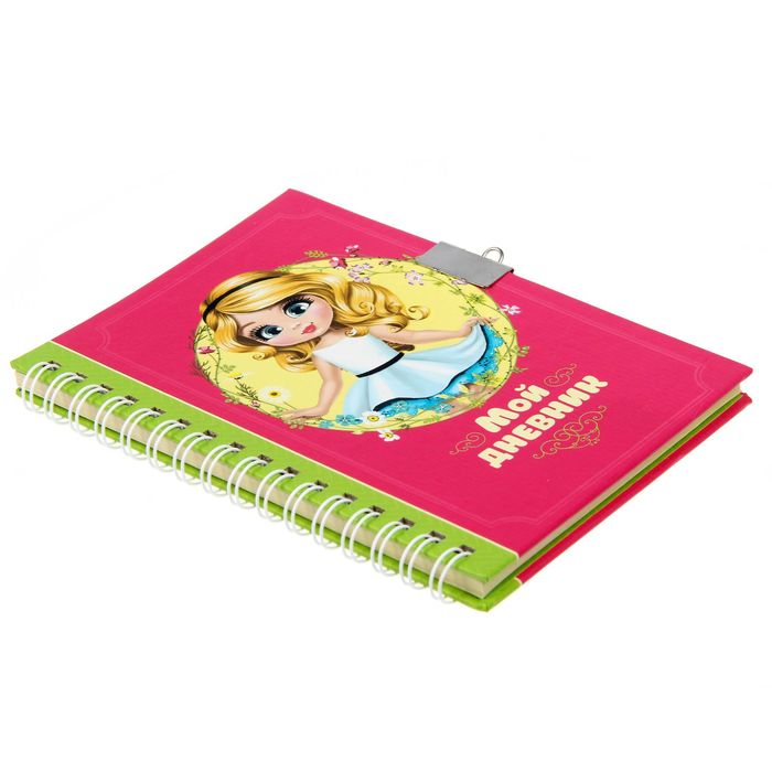 Записная книжка на замочке "Мой дневник", 50 листов, А6