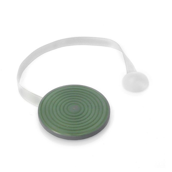 Подхват для штор "Круг под камень", d=6,5см, цвет зелёный