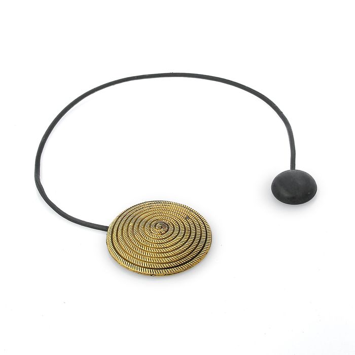 Подхват для штор на шнуре "Улитка", цвет золотой