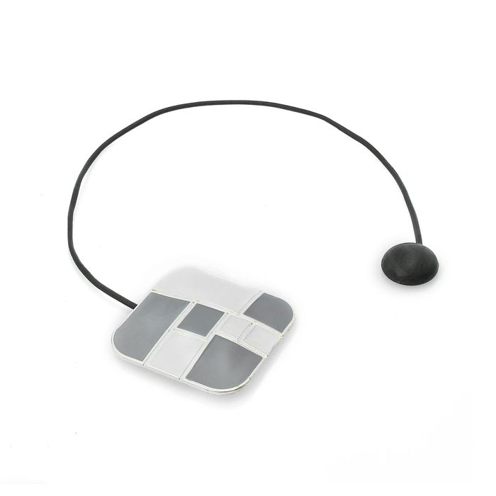 Подхват для штор на шнуре "Скруглённый тетрикс", цвет серо-белый