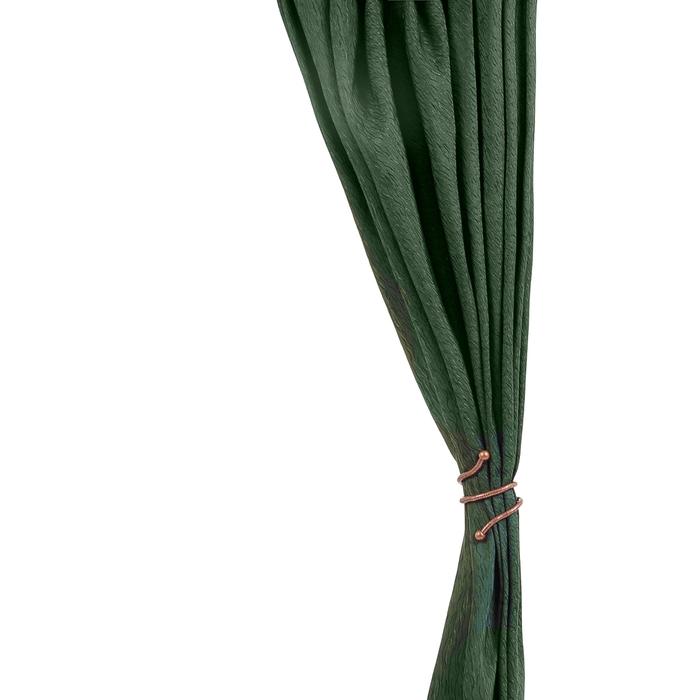 Подхват для штор "Змейка", цвет медный