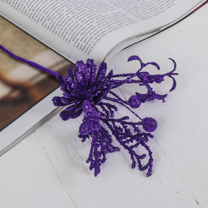 Ветка для декора "Пышный цветок"