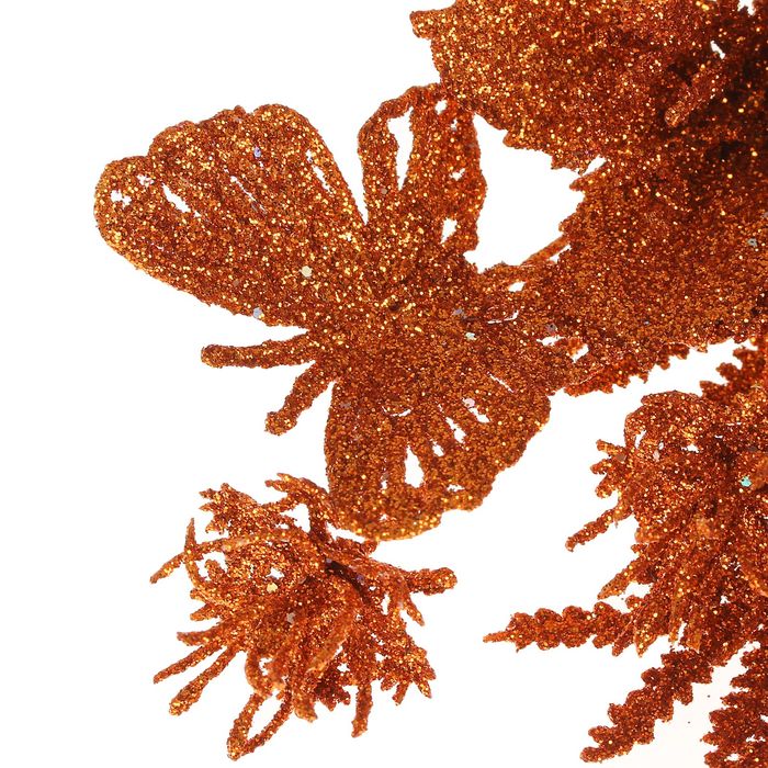 Ветка для декора "Бабочка и цветок" микс