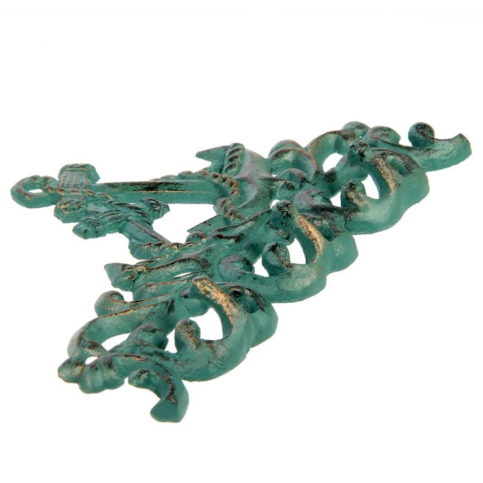 Крючки декоративные "Два якоря" зелень