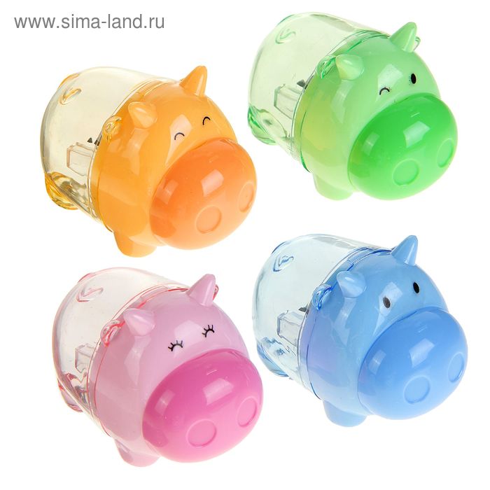 фото Точилка с контейнером, «бегемотик», микс