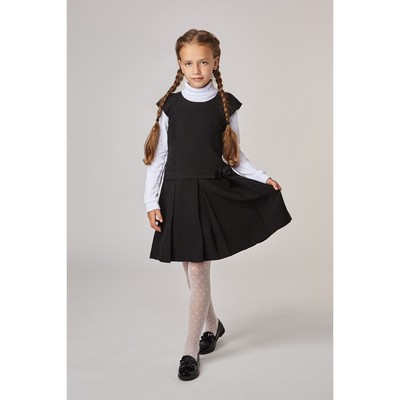 Сарафан для девочки, рост 122 см (7 лет), цвет чёрный 13-002-1