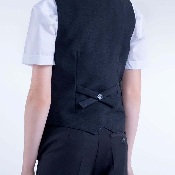 Жилет для мальчика, рост 164 см (14 лет), цвет чёрный (арт. 15-201-1)