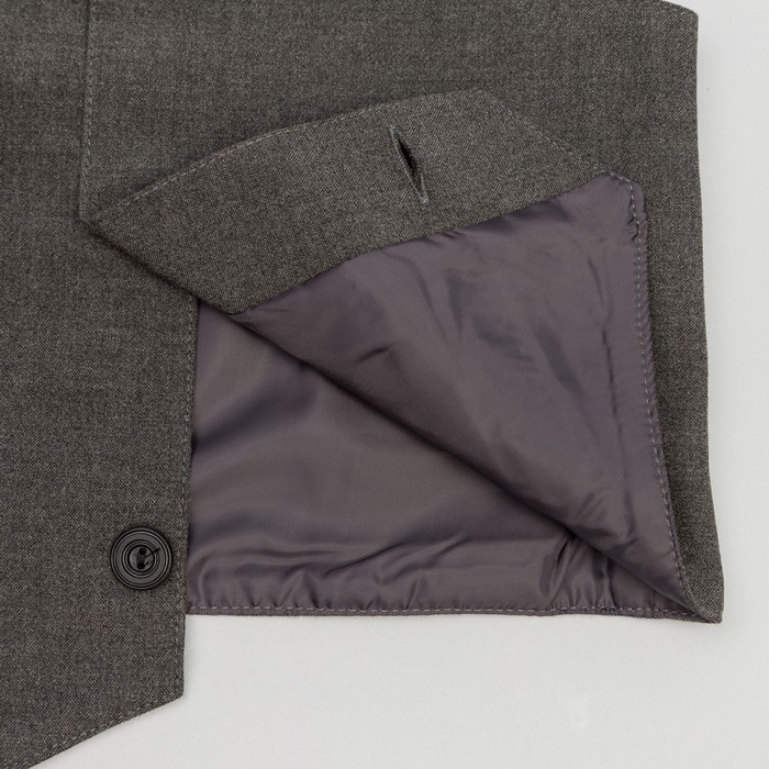 Жилет для мальчика, рост 116 см (6 лет), цвет тёмно-серый (арт. 15-203)