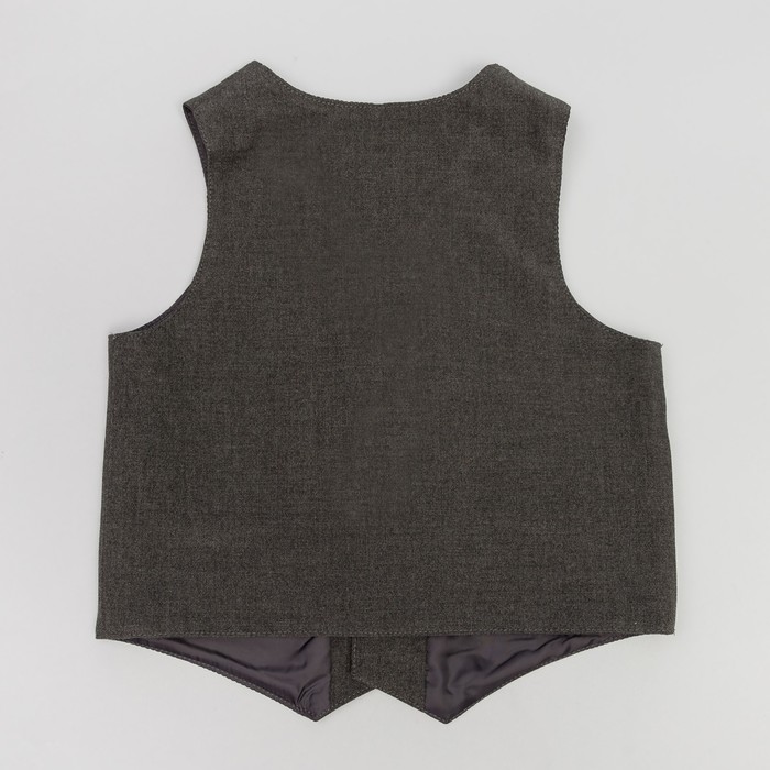 Жилет для мальчика, рост 122 см (7 лет), цвет тёмно-серый (арт. 15-203)